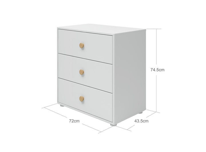 The Decorators: Comoda cu 3 sertare Flexa Roomie