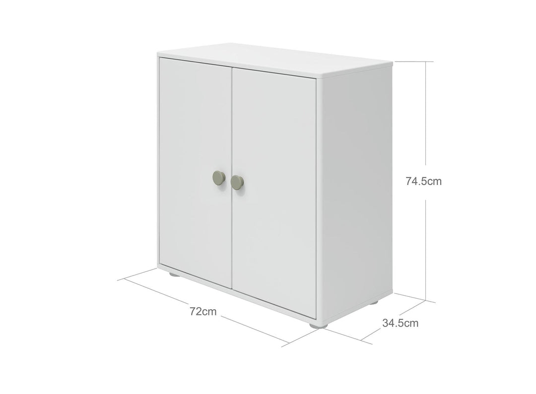 The Decorators: Comoda mini cu 2 usi Flexa Roomie