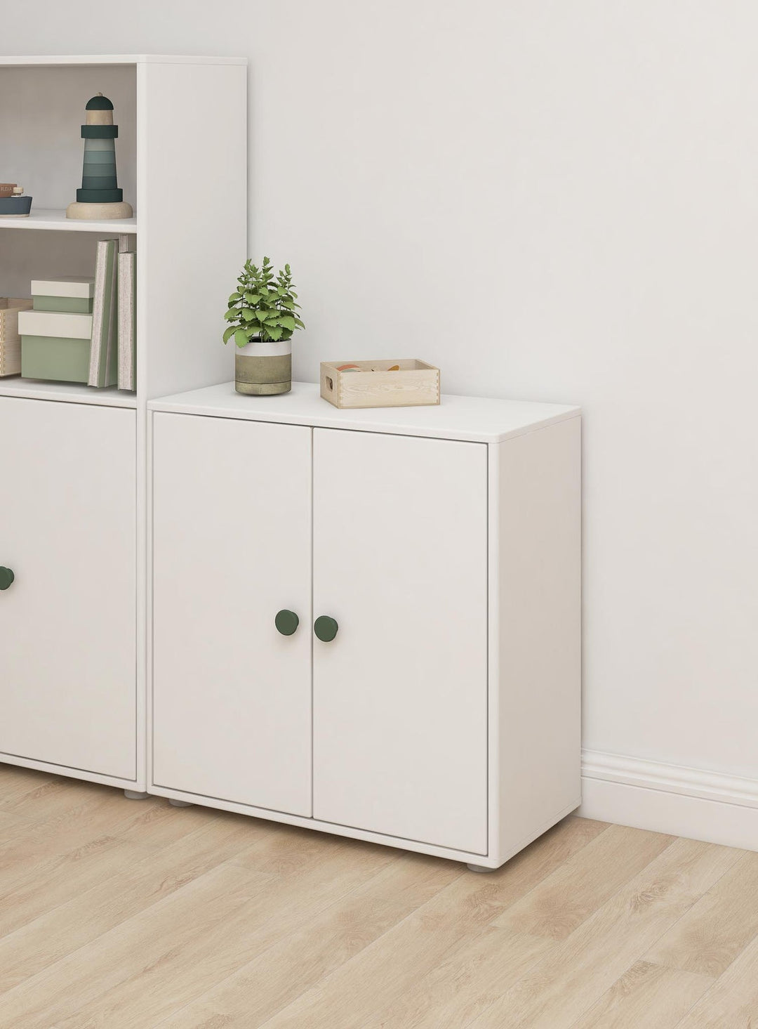 The Decorators: Comoda mini cu 2 usi Flexa Roomie