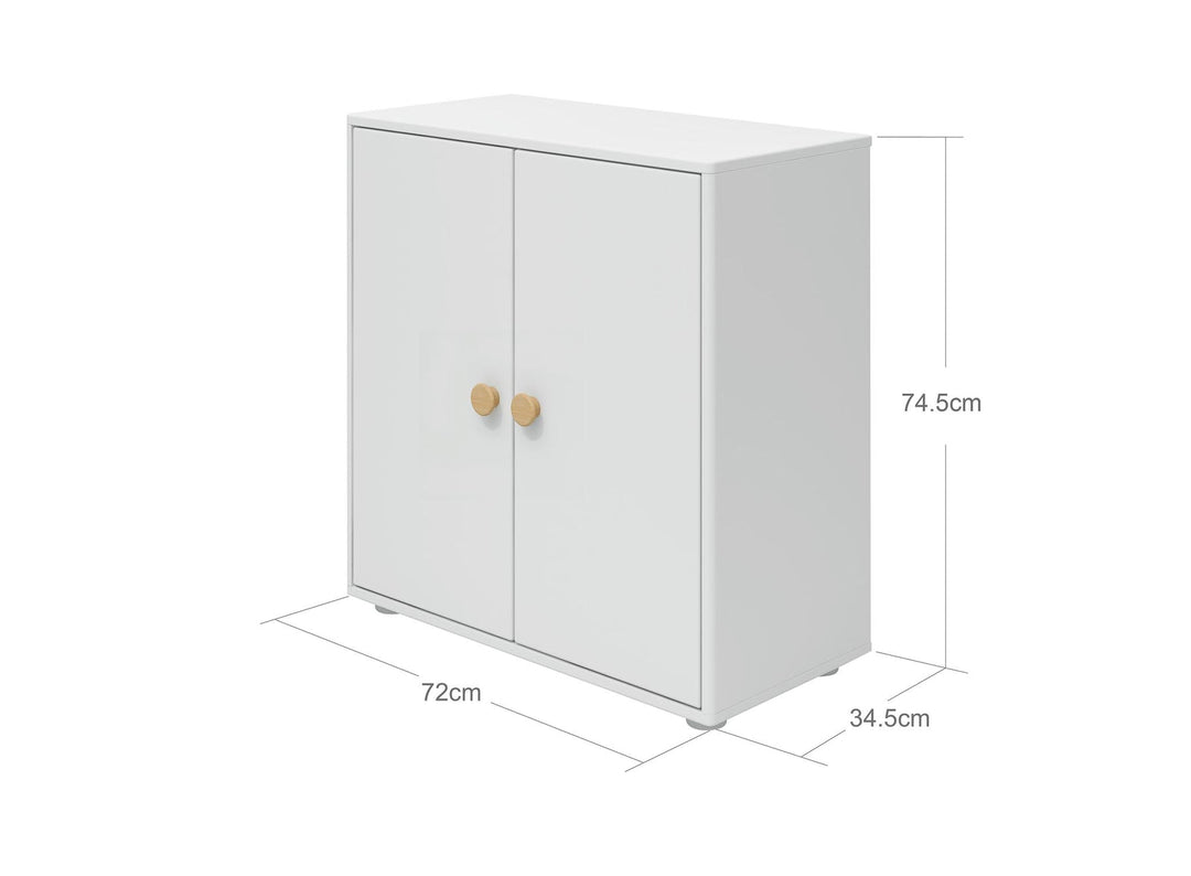 The Decorators: Comoda mini cu 2 usi Flexa Roomie