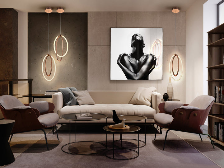 Lustra Schuller Ocellis 1 lumina rose gold oval LED