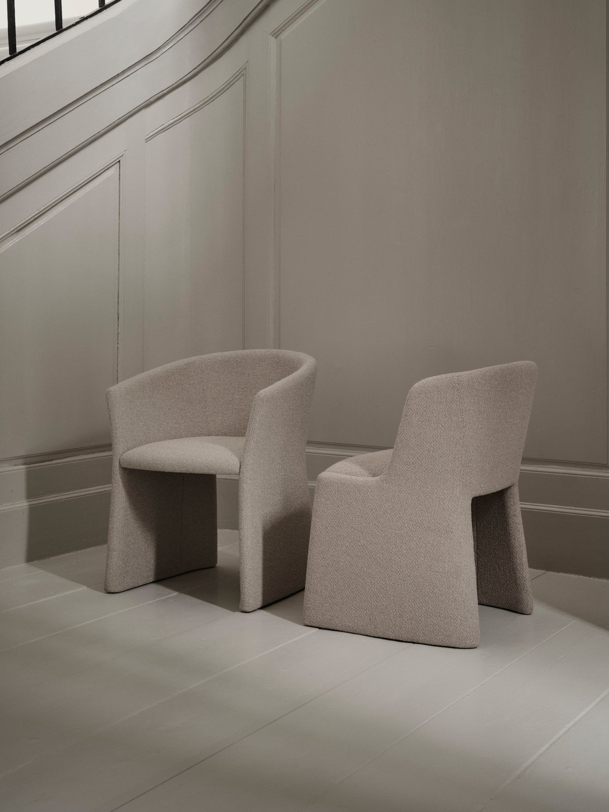 Scaun de dining BoConcept Volterra, tapițerie bej Rimini — detaliu