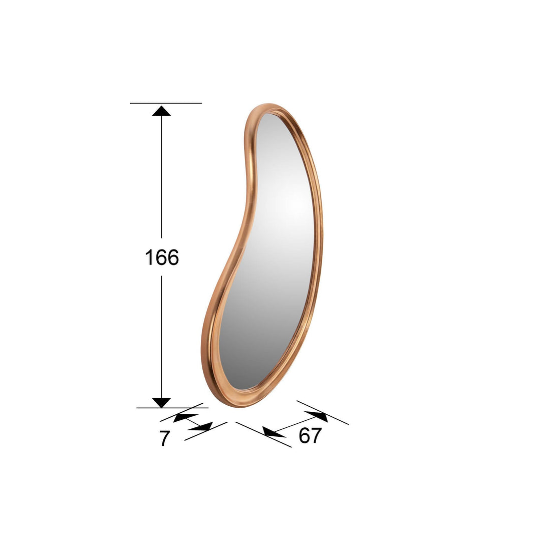 Oglinda Schuller Brigitte ramă rose gold 67x166