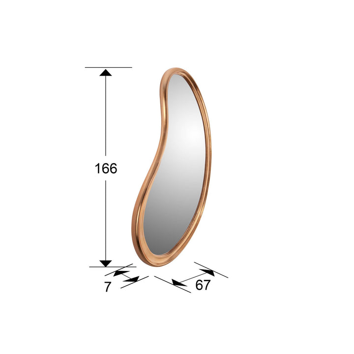 Oglinda Schuller Brigitte ramă rose gold 67x166
