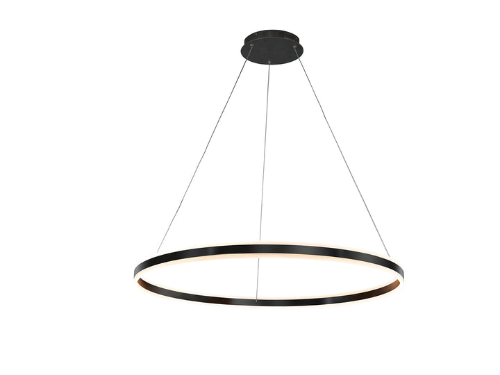Lustra Schuller Helia inel Ø100 negru mat slim LED 110W