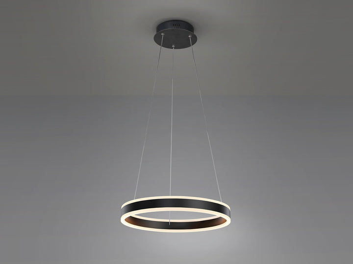 Lustra Schuller Helia inel Ø50 negru mat slim LED 55W