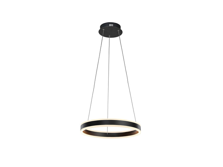 Lustra Schuller Helia inel Ø50 negru mat slim LED 55W