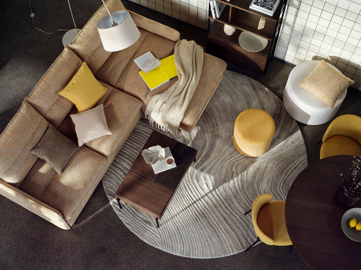Taburet cu depozitare BoConcept Southampton, gri deschis — detaliu