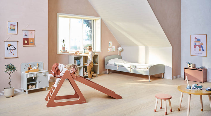 The Decorators: Tobogan pentru turn de joaca, Play, mesteacan, maro, 138x42x10 cm