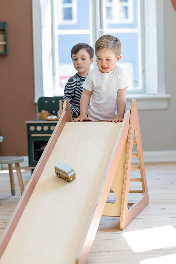 The Decorators: Turn de joaca cu tobogan, Play, mesteacan, maro, 169x46x74 cm