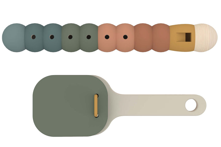 The Decorators: Instrumente muzicale pentru copii, Toys, lemn, multicolor, 16x16/21x3 cm