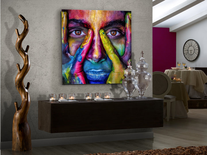 Tablou foto Schuller Colores imprimat pe sticlă temperată — 100x100 cm