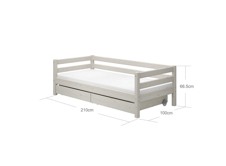 The Decorators: Pat cu  doua sertare Flexa Classic 90x200 cm