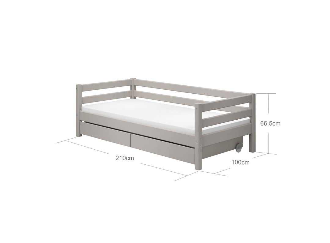 The Decorators: Pat cu  doua sertare Flexa Classic 90x200 cm