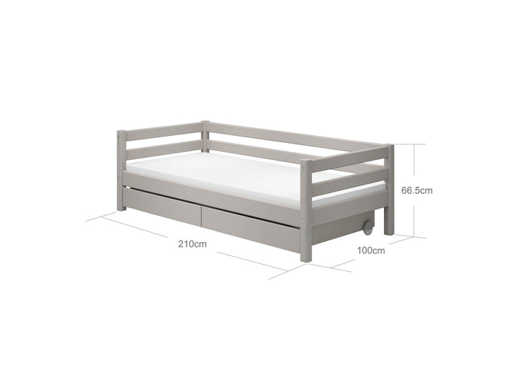 The Decorators: Pat cu  doua sertare Flexa Classic 90x200 cm