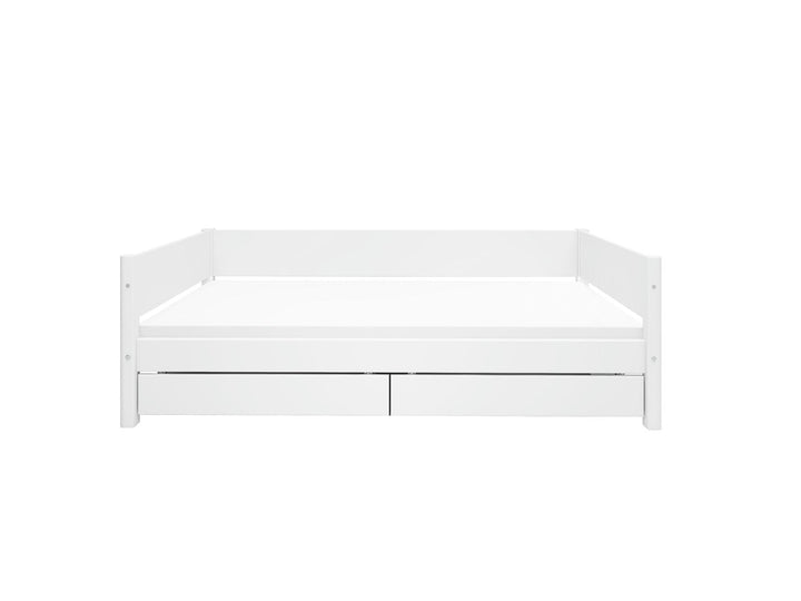 The Decorators: Pat cu doua sertare Flexa White 90x200 cm
