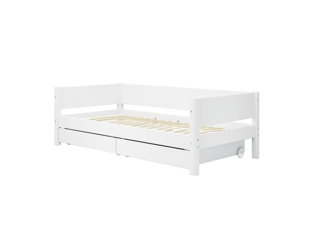 The Decorators: Pat cu doua sertare Flexa White 90x200 cm