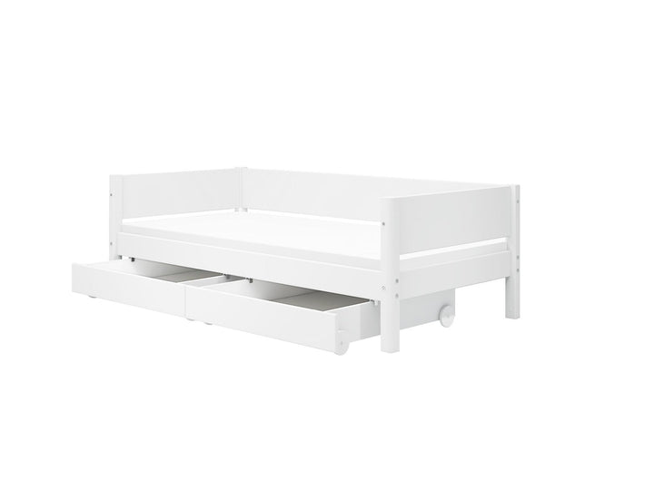 The Decorators: Pat cu doua sertare Flexa White 90x200 cm