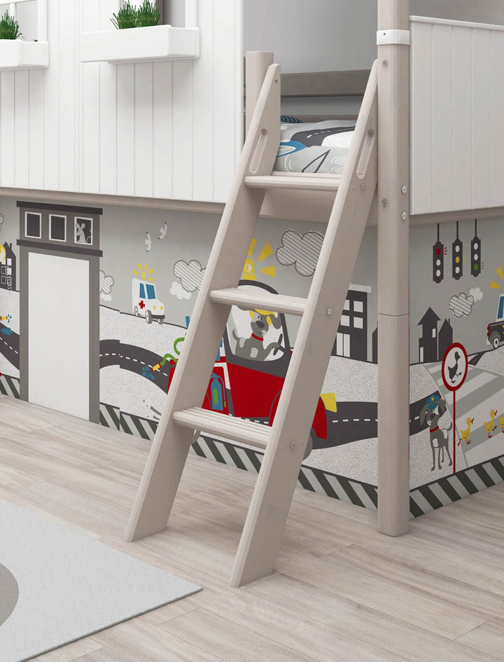 The Decorators: Pat inaltime 120 cm casuta cu acoperis Flexa Classic 90x200 cm