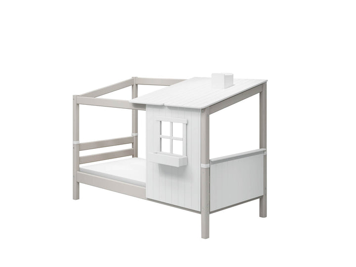 The Decorators: Pat casuta cu acoperis 1/2 Flexa Classic 90x200 cm