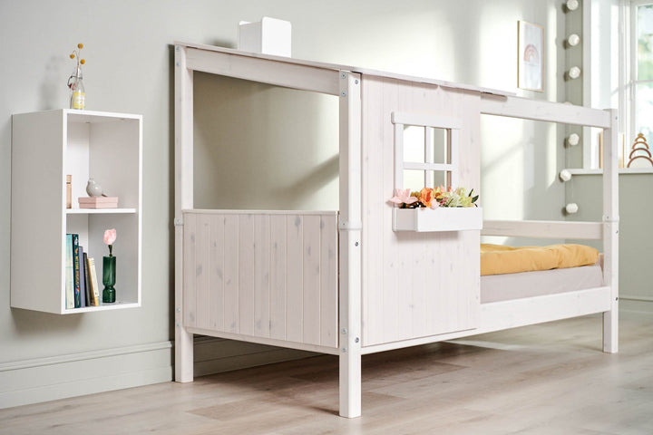 The Decorators: Pat casuta cu acoperis 1/2 Flexa Classic 90x200 cm