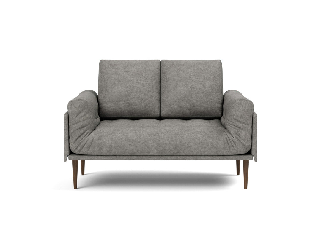 Canapea pat Rollo Styletto, saltea cu arcuri impachetate, tesatura la alegere #material_282-avella-warm-grey
