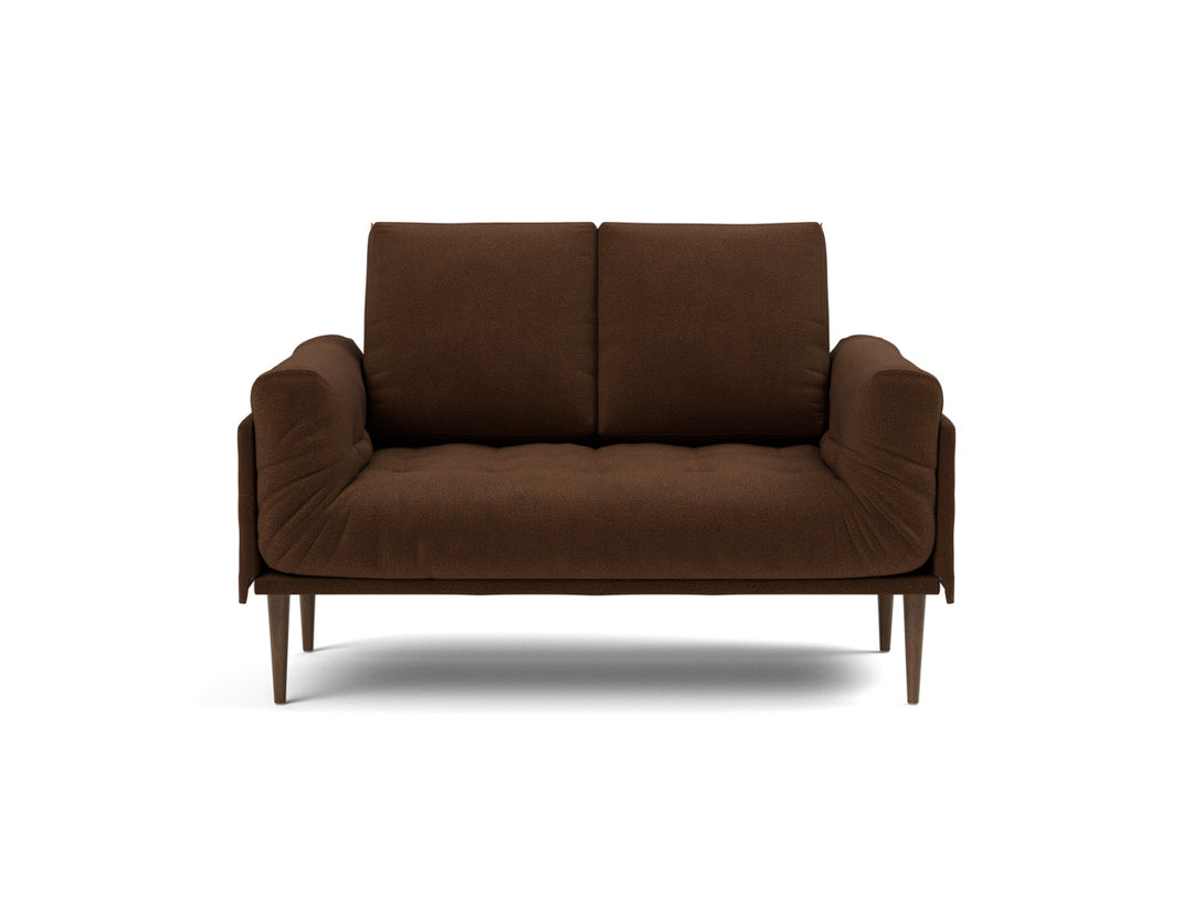 Canapea pat Rollo Styletto, saltea cu arcuri impachetate, tesatura la alegere #material_359-taura-cappuccino