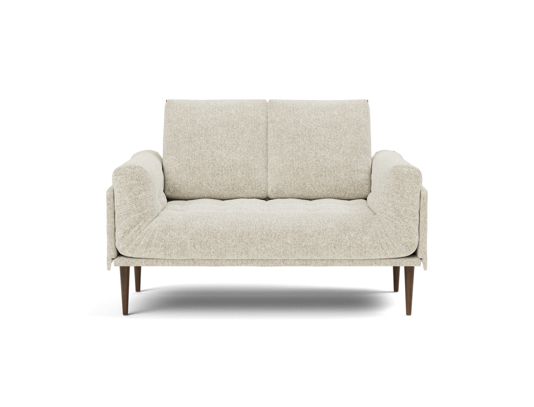 Canapea pat Rollo Styletto, saltea cu arcuri impachetate, tesatura la alegere #material_357-taura-off-white