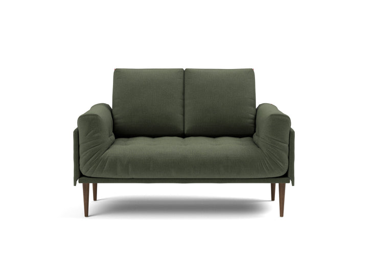 Canapea pat Rollo Styletto, saltea cu arcuri impachetate, tesatura la alegere #material_413-esina-olive-green