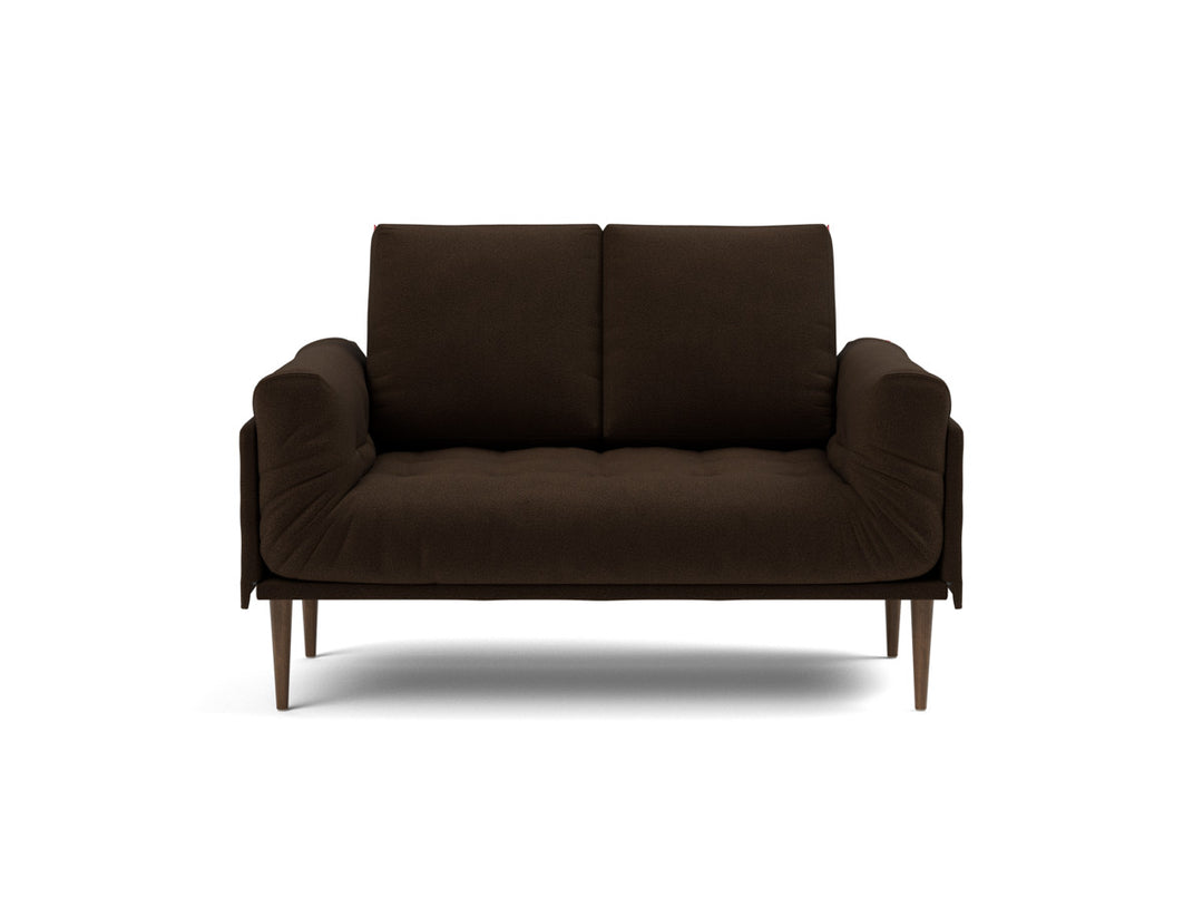 Canapea pat Rollo Styletto, saltea cu arcuri impachetate, tesatura la alegere #material_358-taura-chocco