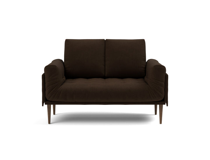 Canapea pat Rollo Styletto, saltea cu arcuri impachetate, tesatura la alegere #material_358-taura-chocco