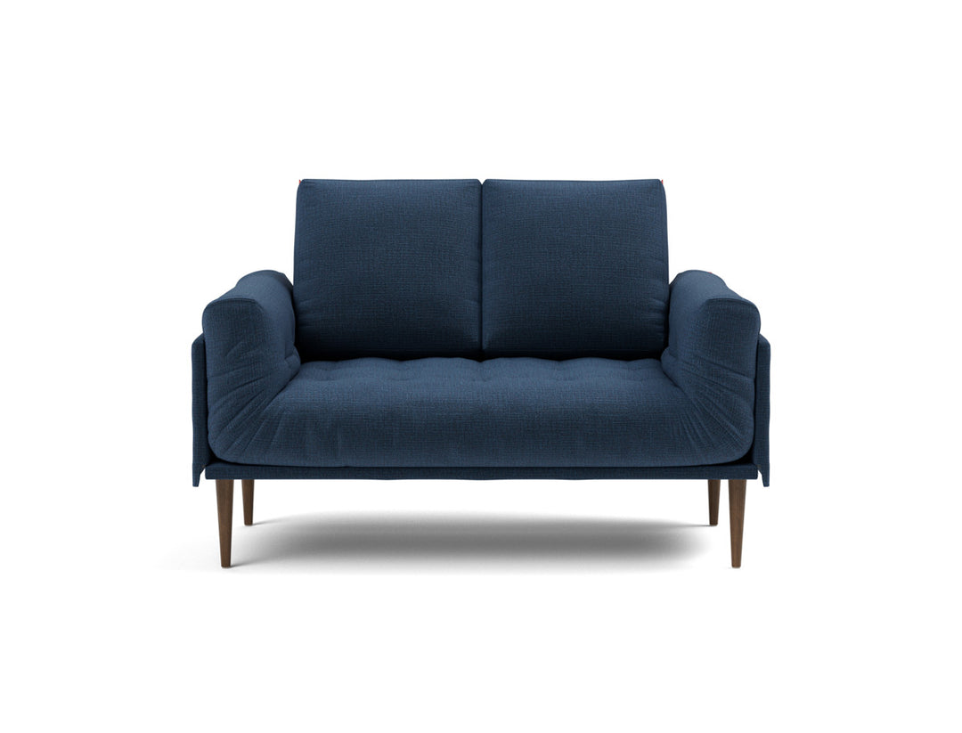 Canapea pat Rollo Styletto, saltea cu arcuri impachetate, tesatura la alegere #material_414-esina-indigo-blue