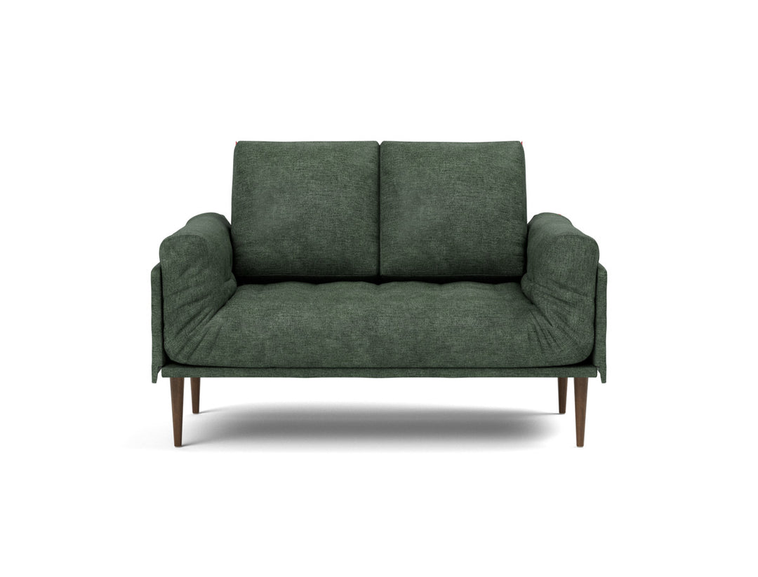 Canapea pat Rollo Styletto, saltea cu arcuri impachetate, tesatura la alegere #material_281-avella-pine-green