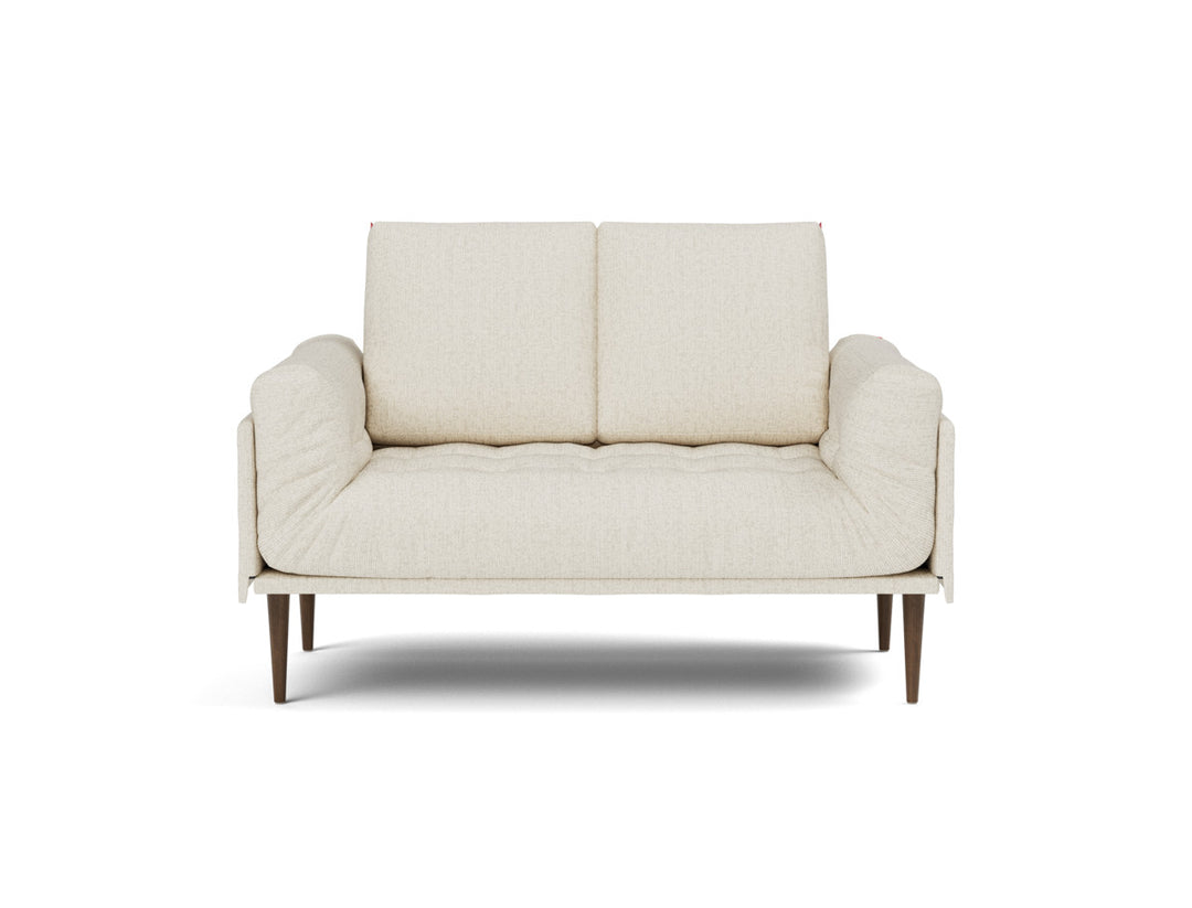 Canapea pat Rollo Styletto, saltea cu arcuri impachetate, tesatura la alegere #material_531-boucl-off-white