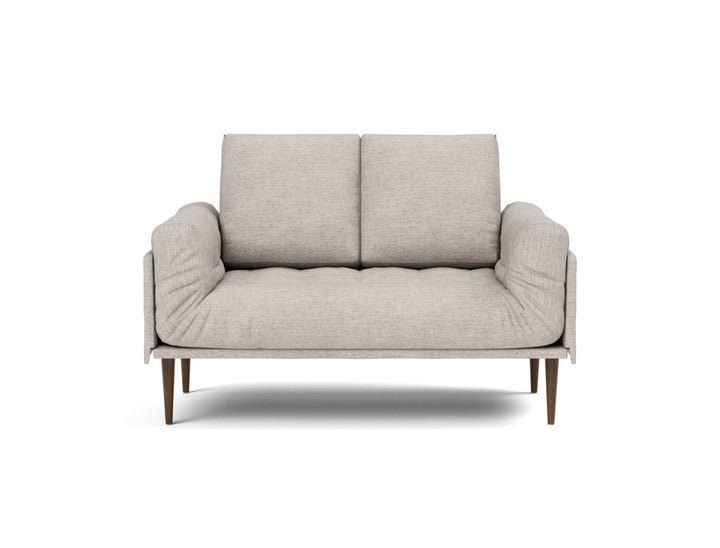 Canapea pat Rollo Styletto, saltea cu arcuri impachetate, tesatura la alegere #material_471-yuveno-sand