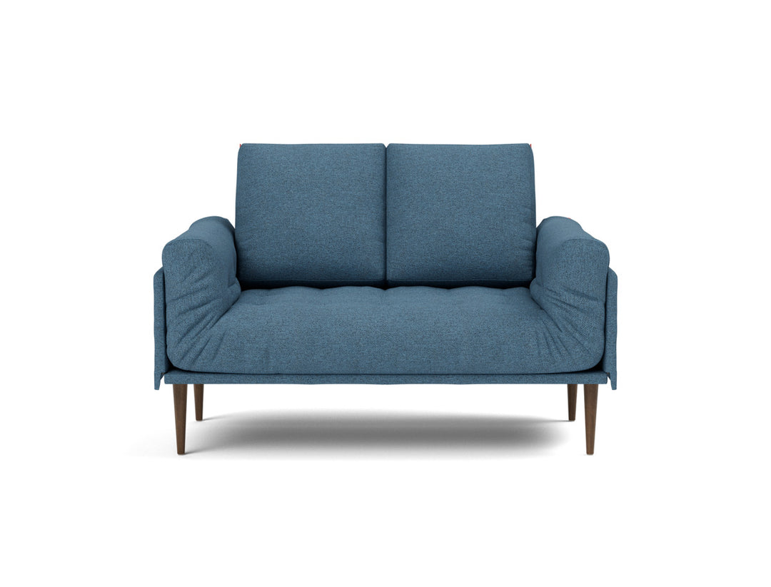 Canapea pat Rollo Styletto, saltea cu arcuri impachetate, tesatura la alegere #material_302-weda-blue