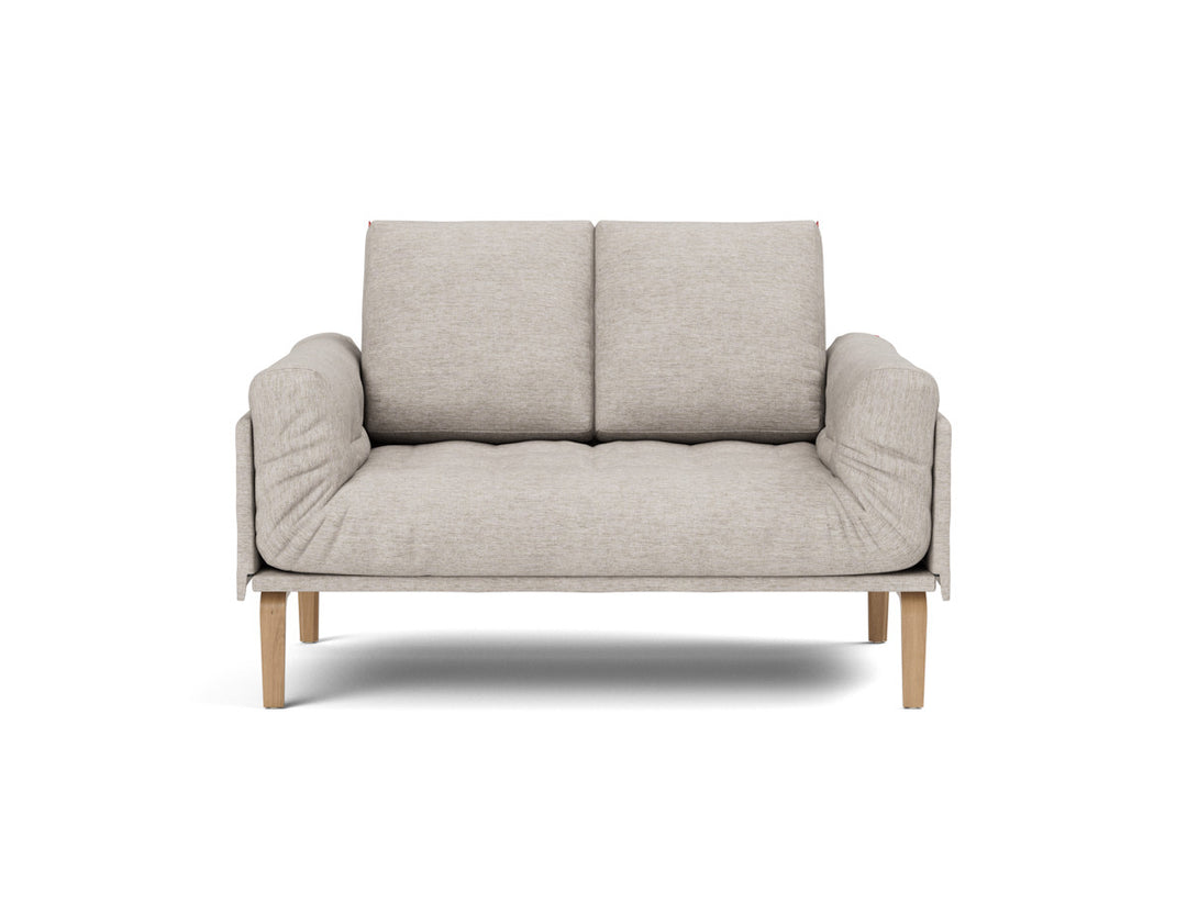 Canapea pat Rollo Bow, saltea cu arcuri impachetate 80x200 cm, tesatura la alegere #material_471-yuveno-sand