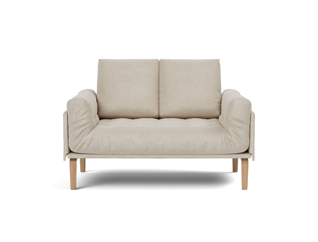 Canapea pat Rollo Bow, saltea cu arcuri impachetate 80x200 cm, tesatura la alegere #material_586-phobos-latte