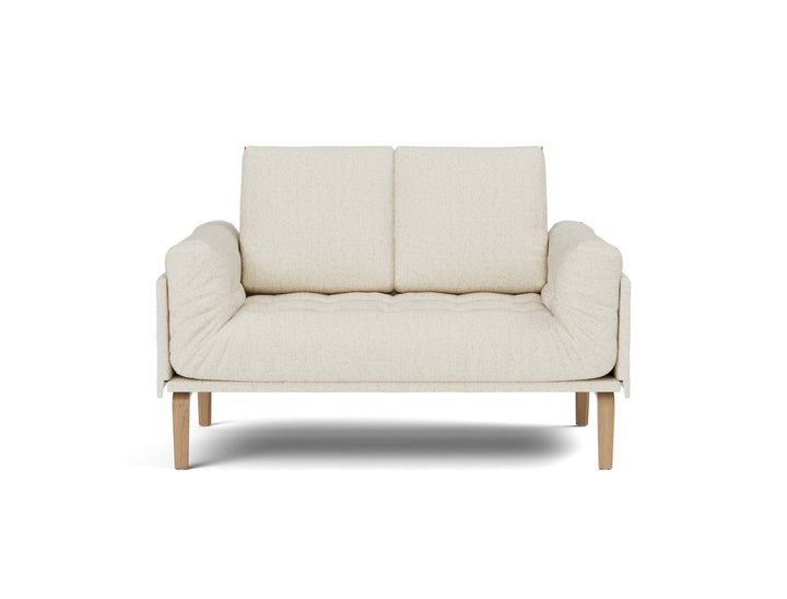 Canapea pat Rollo Bow, saltea cu arcuri impachetate 80x200 cm, tesatura la alegere #material_531-boucl-off-white