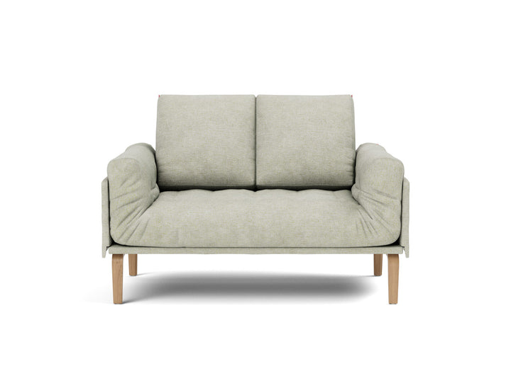 Canapea pat Rollo Bow, saltea cu arcuri impachetate 80x200 cm, tesatura la alegere #material_280-avella-sand