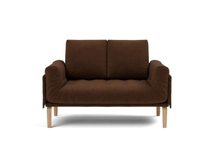 Canapea pat Rollo Bow, saltea cu arcuri impachetate 80x200 cm, tesatura la alegere #material_359-taura-cappuccino