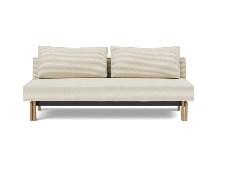 Canapea extensibila Sly Wood 140x200 cm, tesatura la alegere #material_594-corduroy-ivory