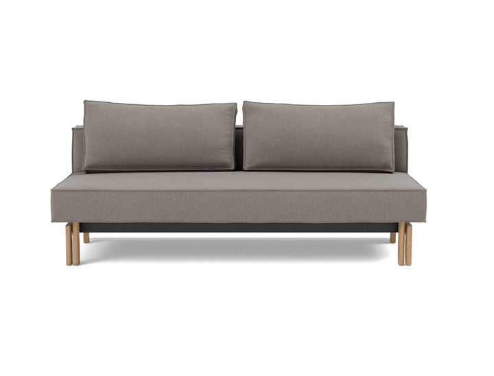 Canapea extensibila Sly Wood 140x200 cm, tesatura la alegere #material_521-mixed-dance-grey