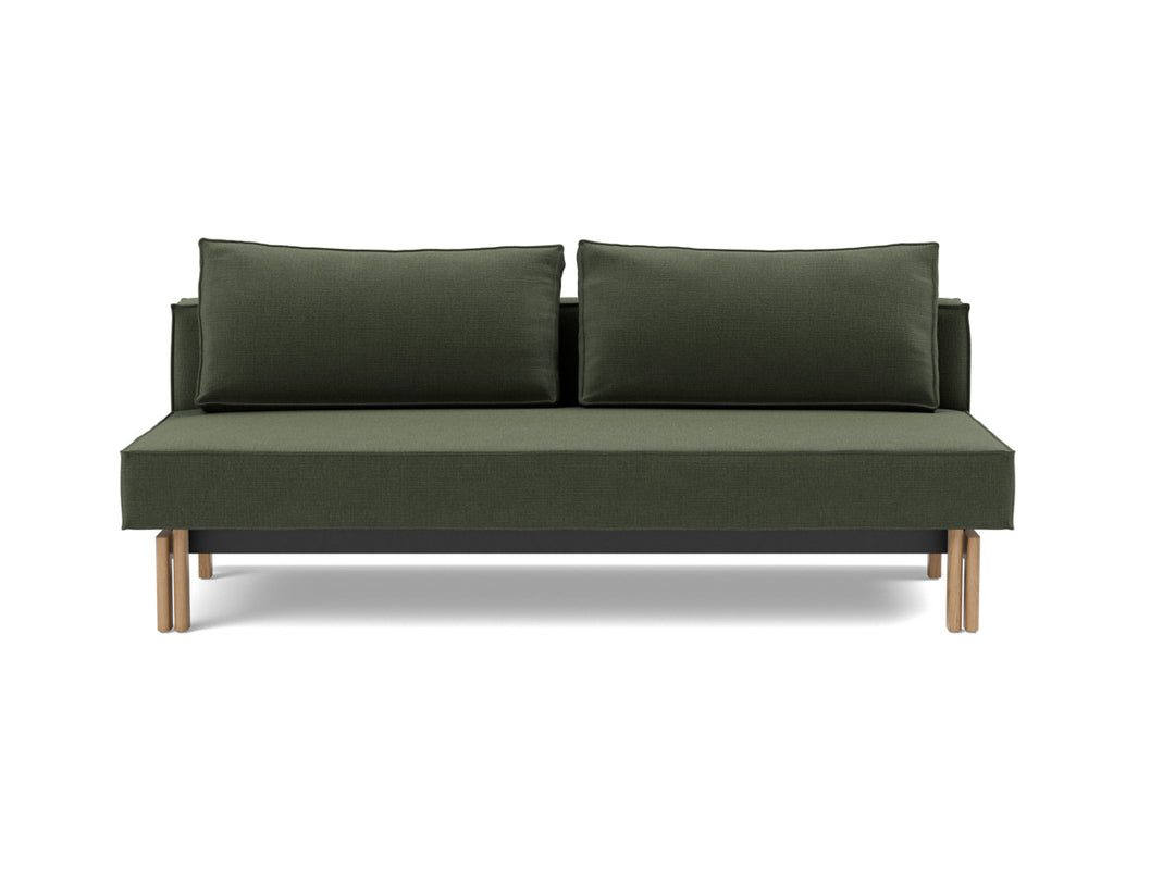 Canapea extensibila Sly Wood 140x200 cm, tesatura la alegere #material_413-esina-olive-green