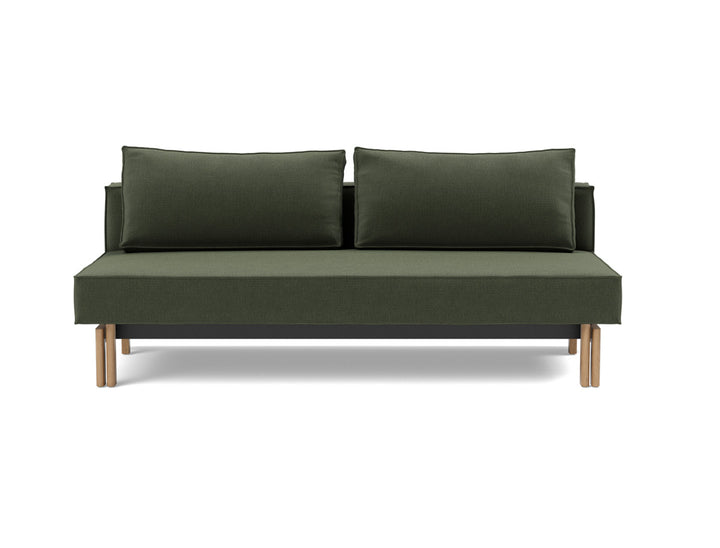 Canapea extensibila Sly Wood 140x200 cm, tesatura la alegere #material_413-esina-olive-green