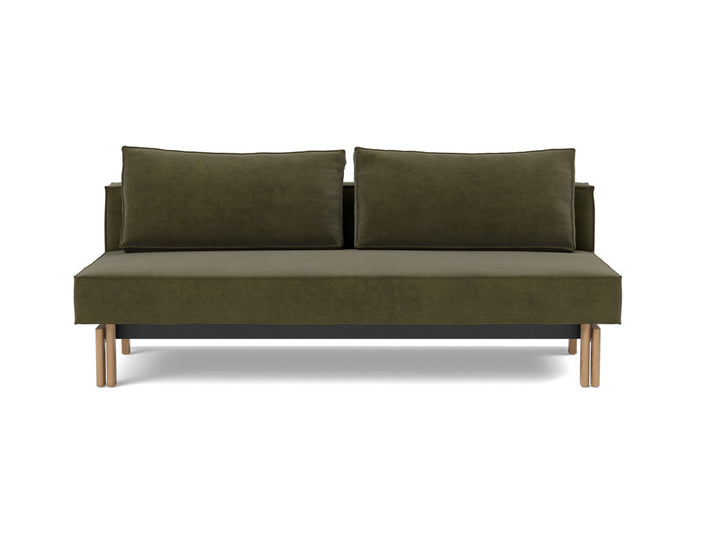 Canapea extensibila Sly Wood 140x200 cm, tesatura la alegere #material_316-cordufine-pine-green