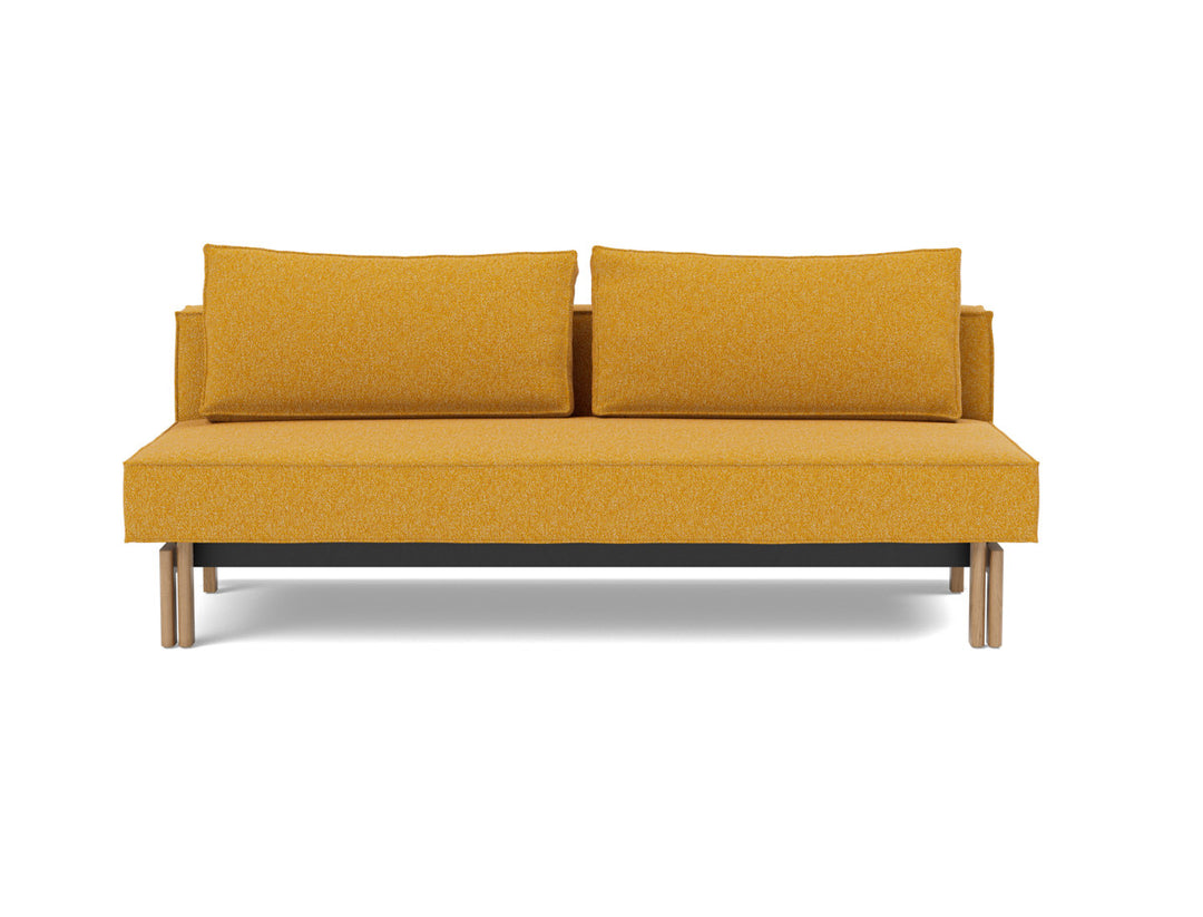 Canapea extensibila Sly Wood 140x200 cm, tesatura la alegere #material_536-boucl-ochre