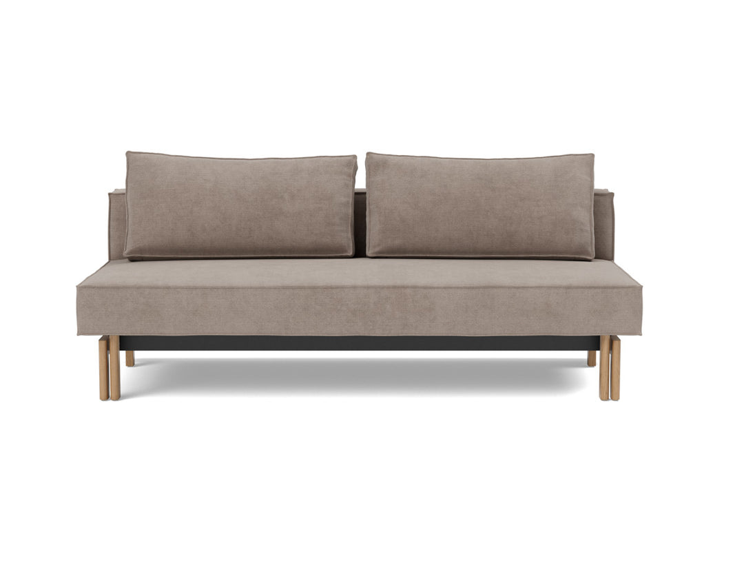 Canapea extensibila Sly Wood 140x200 cm, tesatura la alegere #material_318-cordufine-beige