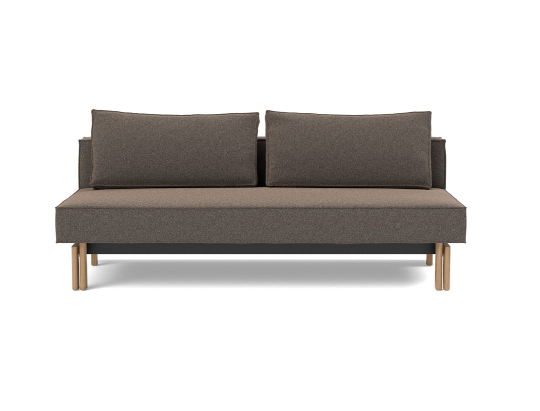 Canapea extensibila Sly Wood 140x200 cm, tesatura la alegere #material_530-boucl-taupe