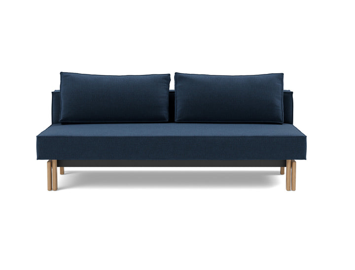 Canapea extensibila Sly Wood 140x200 cm, tesatura la alegere #material_414-esina-indigo-blue